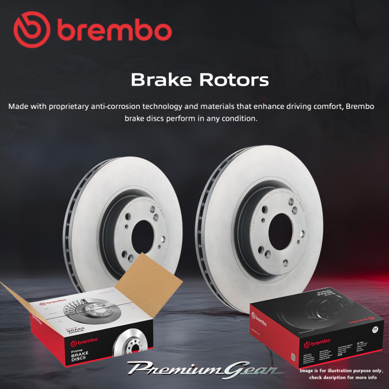 Pair Front Brembo Brake Rotors 235mm for Mazda 121 Metro DW 1996-2002