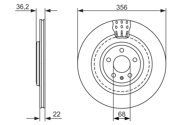 Bosch 0 986 479 749 Brake Disc for Audi gallery