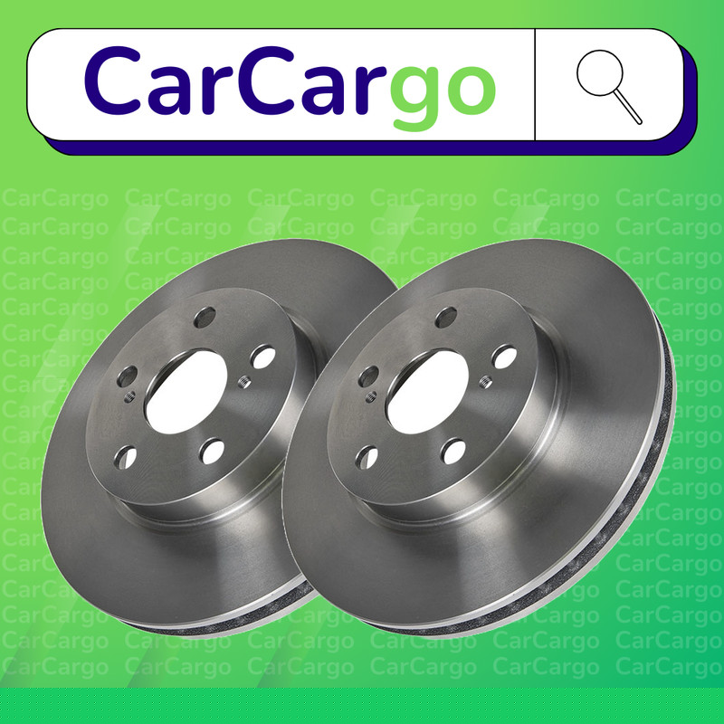 Premium Vented Front Brake Discs Toyota Carina E 1.6 16V 1994-1997 255 mm