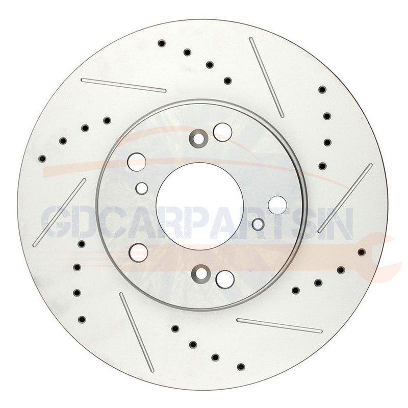 Brake Front Disc Rotors And Ceramic Pads Drilled Slot For HONDA CR-V 2002 - 2004 gallery