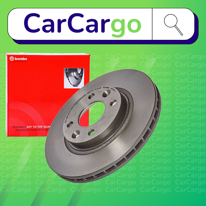 Brembo Vented Front Brake Discs Pair Renault Clio 1.0 SCe 75 2019-2024 258 mm