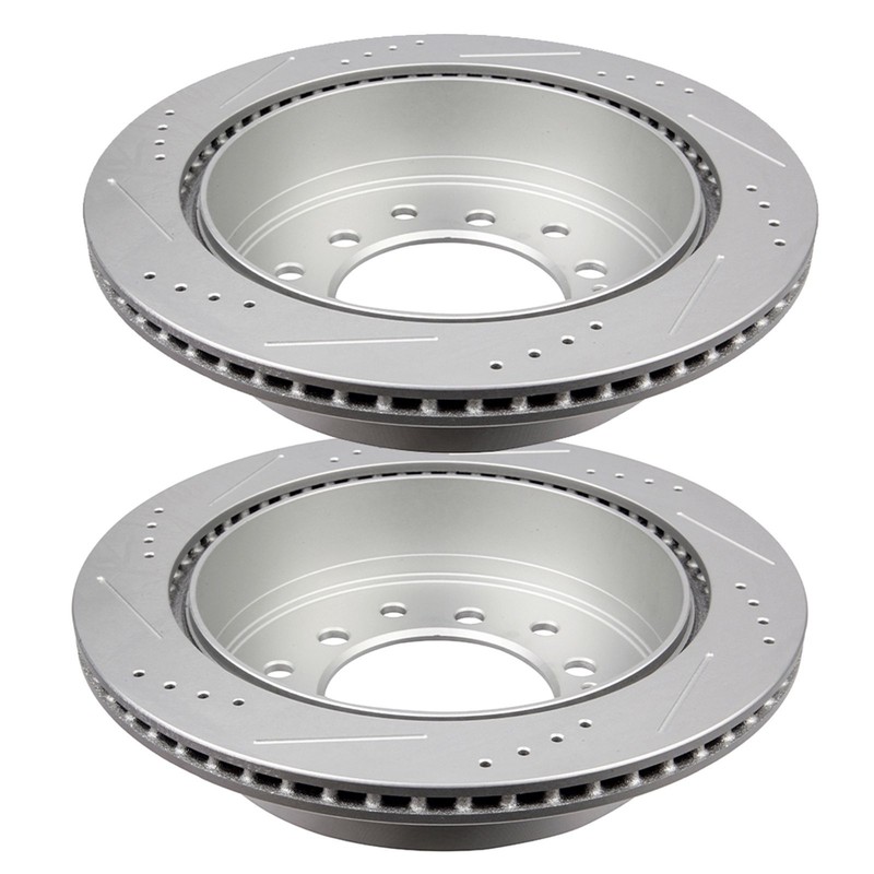 Front And Rear Drill Slot Brake Discs Rotors Kit For 2001-2007 Toyota Sequoia gallery