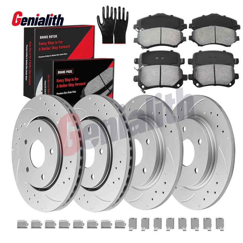 Front Rear Brake Rotors & Pads for Dodge Journey Grand Caravan Routan Ram C/V