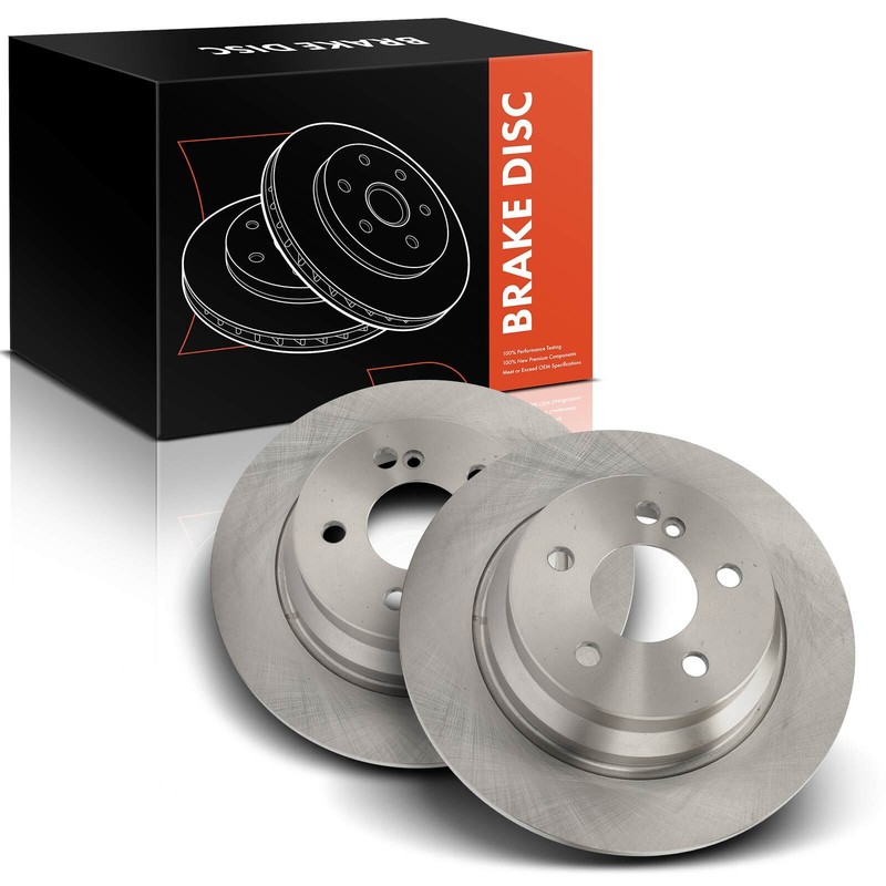 2x Rear Side Disc Brake Rotors for Mercedes-Benz E250 2014-2016 E320 E350 E500