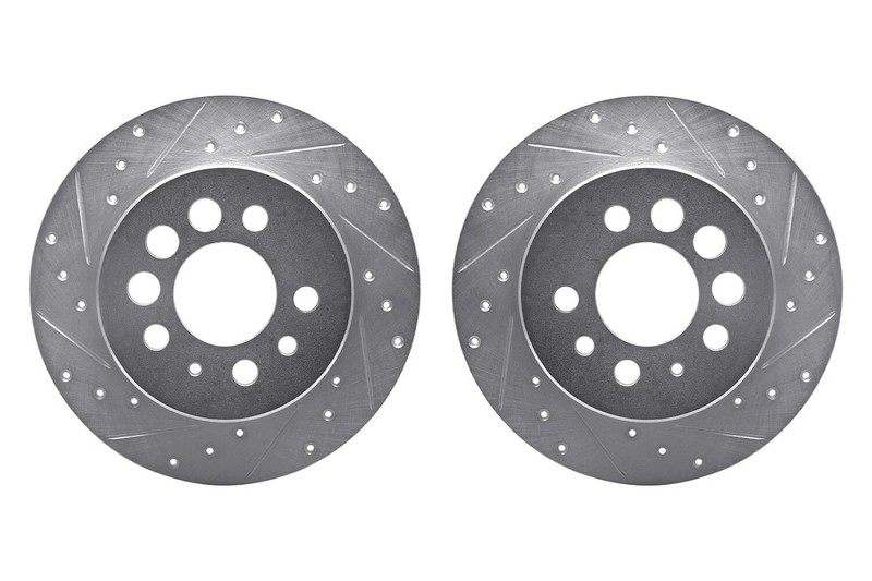 For Volvo 940 91-95 R1 Concepts Drilled & Slotted Rear Brake Rotor Set gallery
