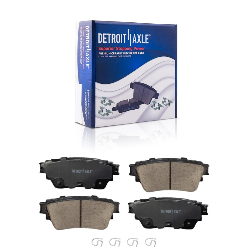 10pc Front Rear Brake Rotors and Ceramic Brake Pads Kit for 2019 Nissan Altima gallery