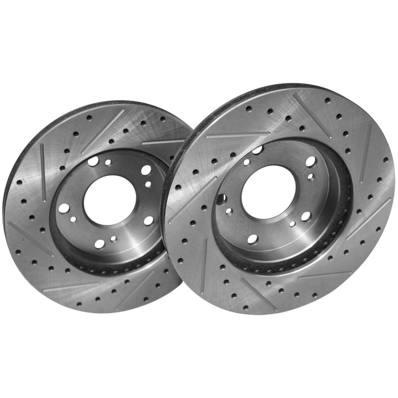 2x Front Drilled Brake Rotor for Honda Civic 2004-2011 CR-Z 2011-2015 Acura RSX gallery