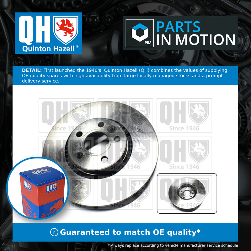 2x Brake Discs Pair Vented fits VOLVO XC70 Mk2 3.0 Front 08 to 16 316mm Set QH