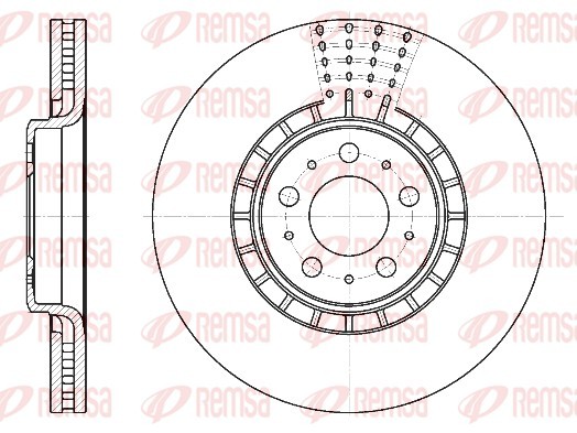 Remsa 6768.10 Brake Disc for Volvo
