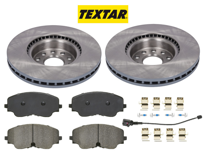 TEXTAR FRONT BRAKE DISCS PADS VW GOLF MK8 2.0 GTI R CUPRA LEON 5WA615301 306MM gallery