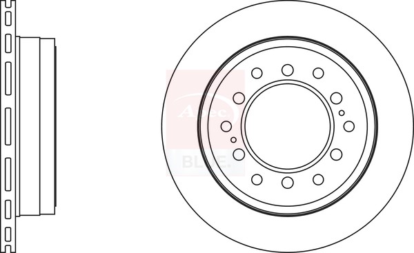 2x Brake Discs Pair Vented Rear 312mm SDK6711 Apec Blue Set 4243160311 Quality gallery