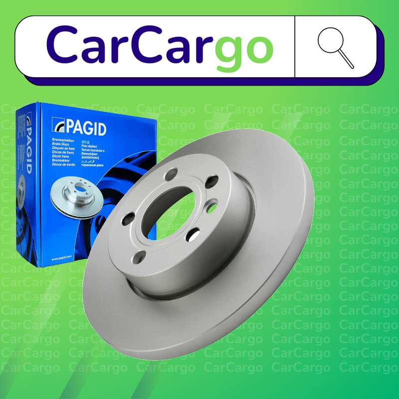 Pagid Solid Front Brake Discs VW Transporter/Caravelle 2.5 TDI 1995-2003 282 mm
