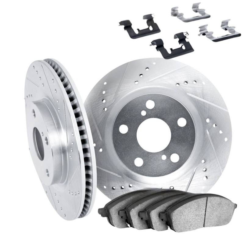 For Buick Roadmaster 1991 1992 Rotor Set Front | Cast Iron | Drilled and Slotted gallery