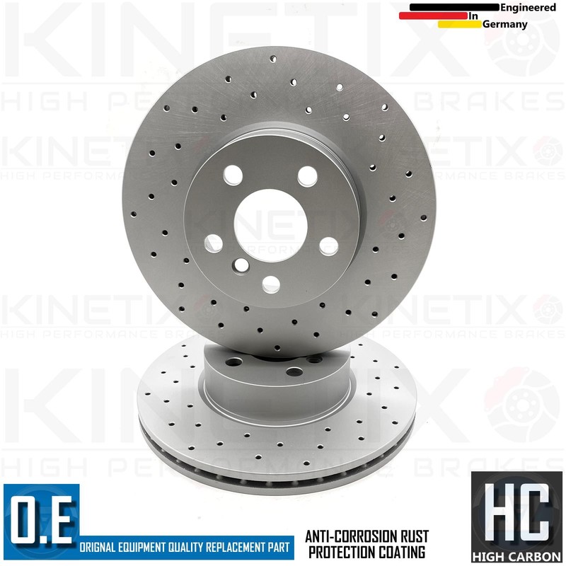FOR BMW 420d G23 M SPORT CROSS DRILLED FRONT BRAKE DISCS TEXTAR PADS WIRE 307mm gallery