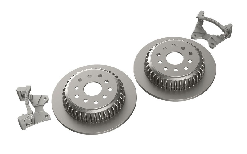 Teraflex 4304450 Rear Big Rotor Kit w/ Solid 5×5″ Rotors for 07-18 Wrangler JK