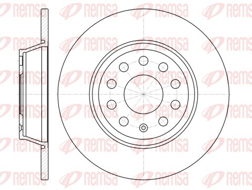 Remsa 6973.00 Brake Disc for Audi, Seat, Skoda, VW