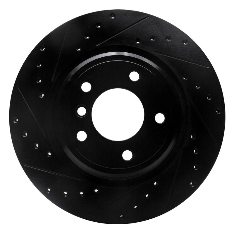 For BMW Z8 00-03 eLINE Drilled & Slotted 1-Piece Rear Driver Side Brake Rotor gallery