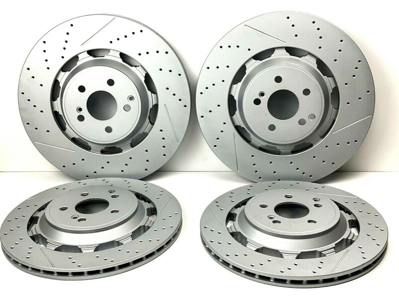 4x Front & Rear Brake Rotors For Mercedes W222 S450 S560; S63 S65 AMG 2014- 4.0L gallery