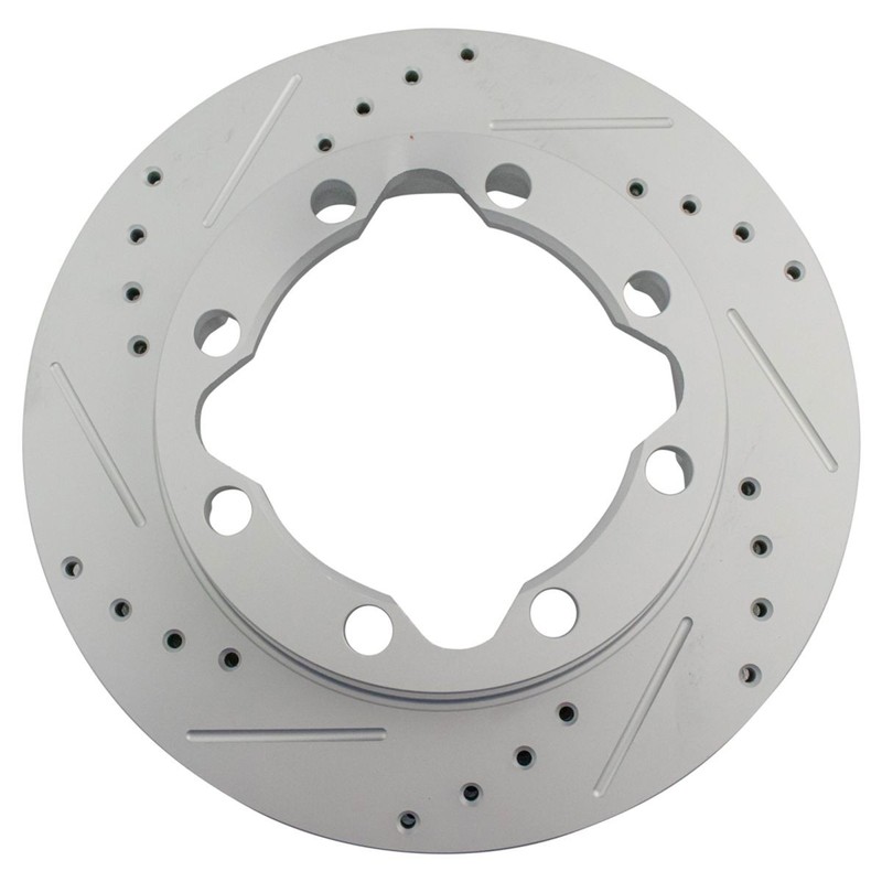 Performance Drilled Slotted Brake Rotor & Ceramic Pad Front Kit w/Chemicals gallery
