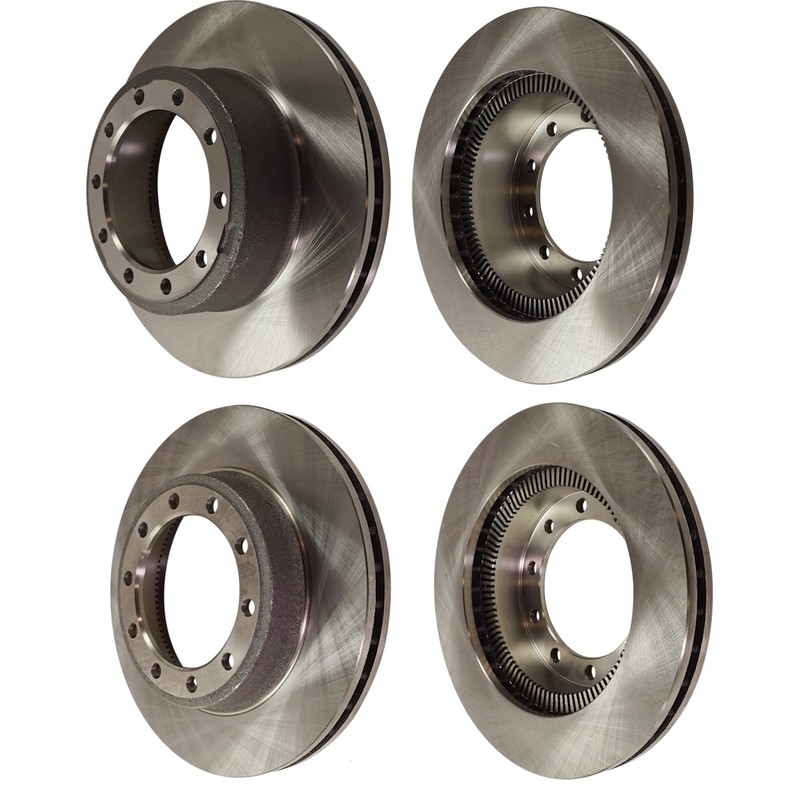 Front and Rear Disc Brake Rotors For 2007-2020 Ford F53 Dana 17060S Rear Axle