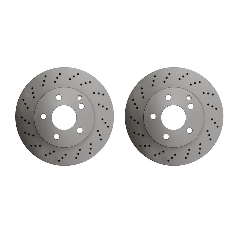 Hella Pair Set of Rear Vented 295mm Disc Brake Rotors For W204 C250 C300 SLS AMG