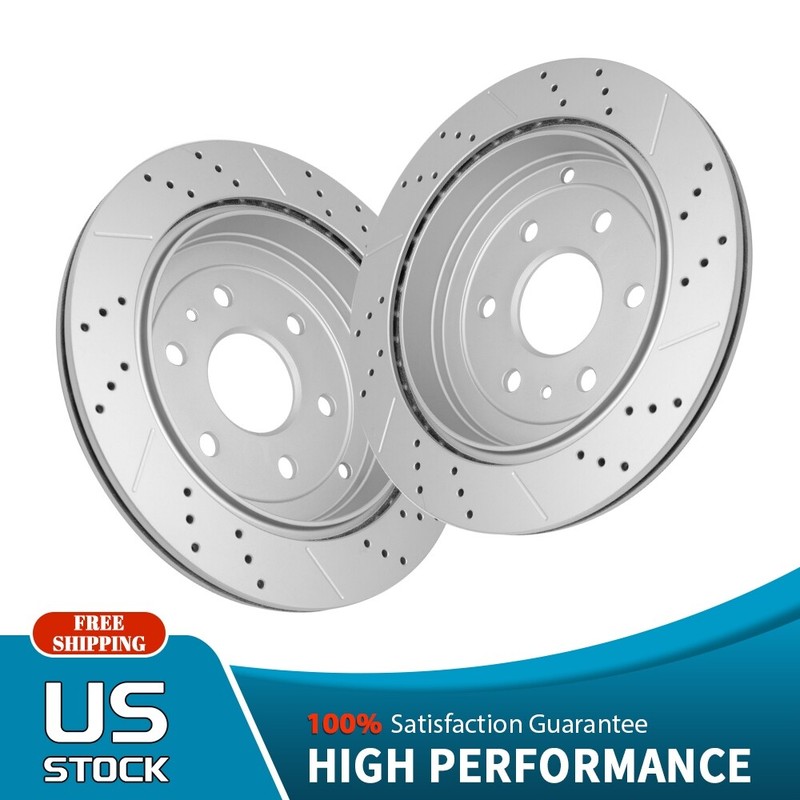 Rear Disc Drilled Brake Rotors for 2007 – 2017 Traverse Enclave Acadia Outlook