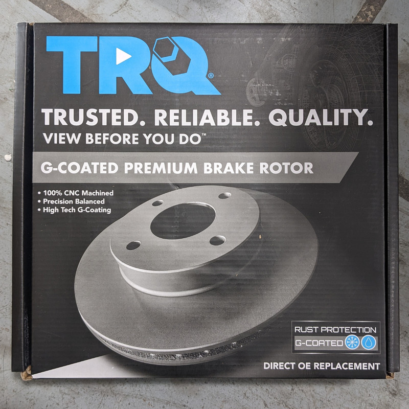 TRQ G-Coated Premium Brake Rotor BRA76678 *NEW IN BOX*