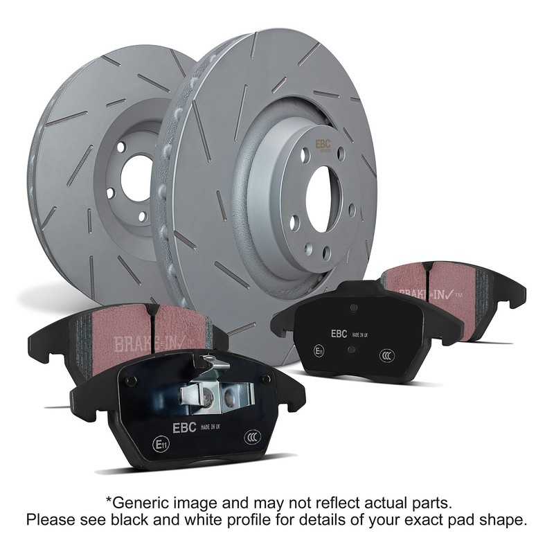 EBC S2 Kits Greenstuff Pads and USR Rotors For 88-89 HONDA Civic S2KF1346