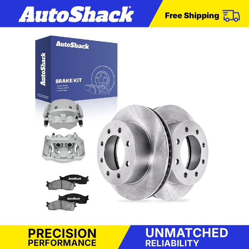 Front Brake Rotors Ceramic Pads Calipers for Dodge, Ram 2500 2003-2008