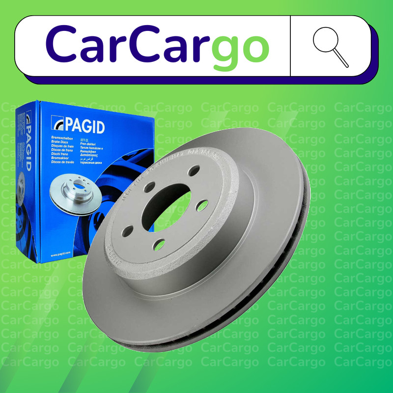 Pagid Vented Rear Brake Discs Dodge Charger 5.7 Flex-Fuel AWD 2010-2014 320 mm