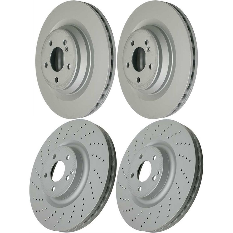 SET-452400362520-A Zimmermann Brake Discs 4-Wheel Set Front & Rear RWD for MB