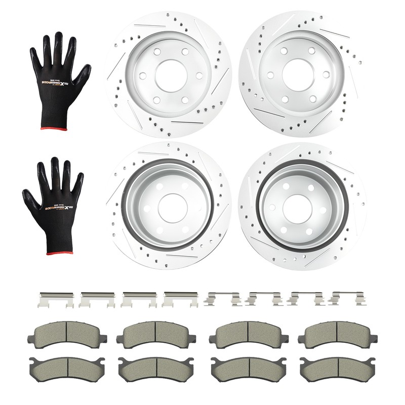 Front Rear Brake Rotors+Pads Kit for Chevrolet Suburban 1500 2002-2006 RWD P-785
