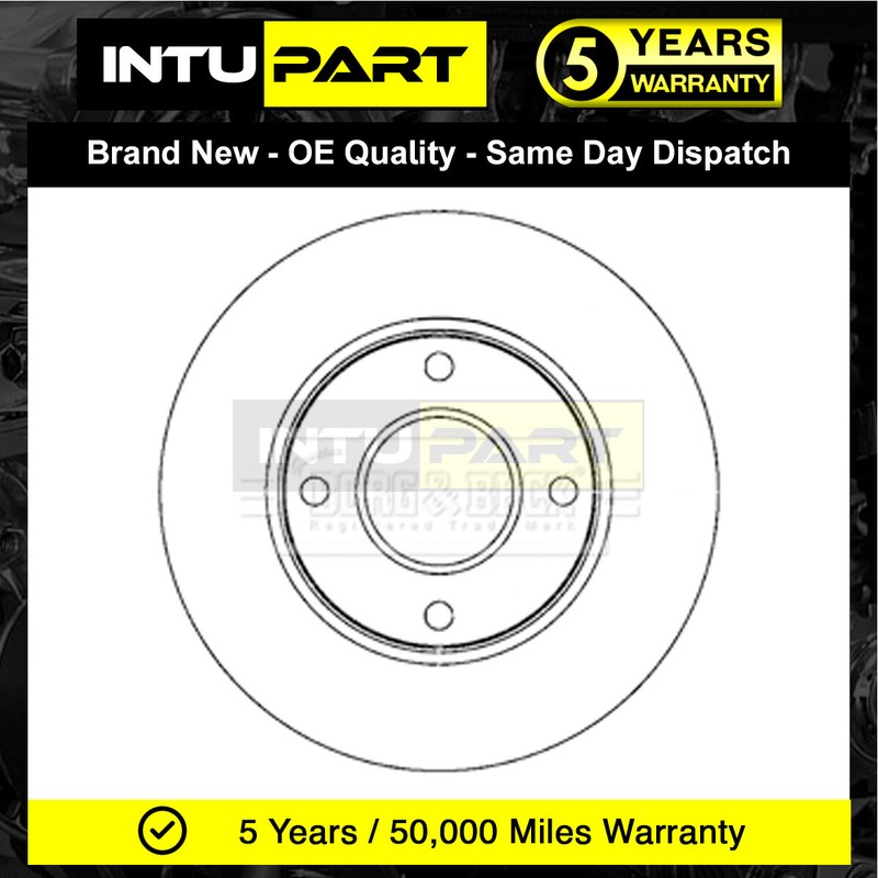 Fits Nissan NV200 2010- 1.5 dCi 1.6 IntuPart Front 1x Brake Disc 40206JX00A