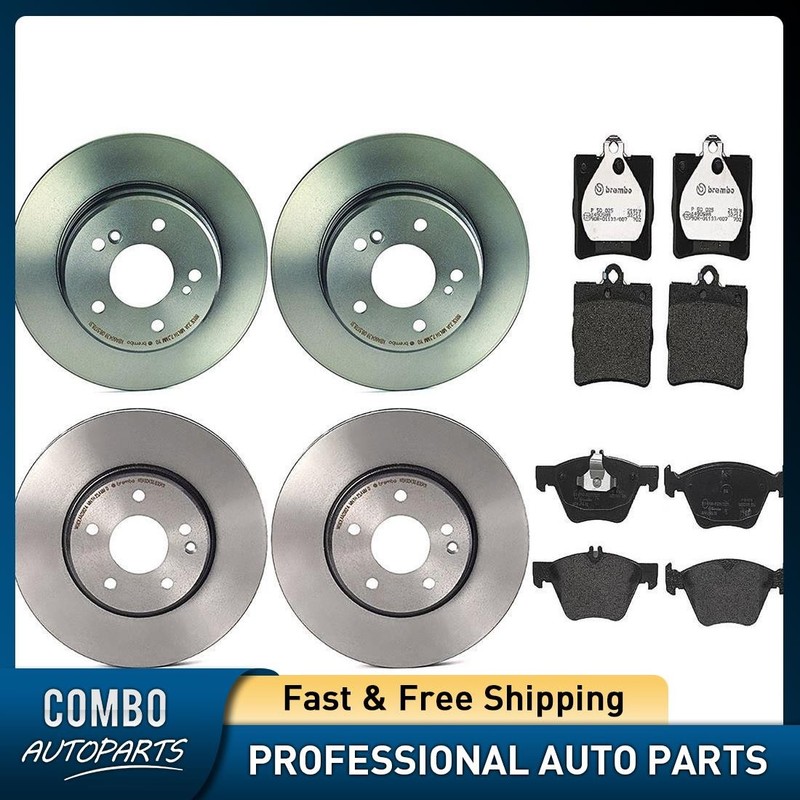 Front Rear Disc Brake Pad Set Disc Brake Rotor fits 2004-2008 Chrysler Crossfire