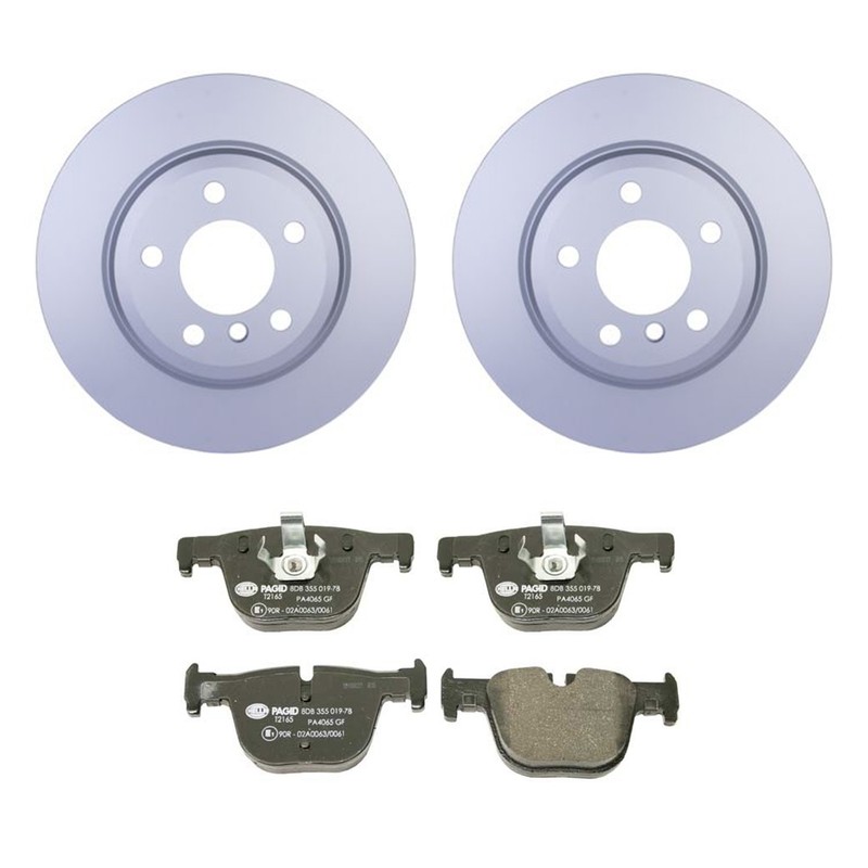 Hella Rear Rotors Low-Met Disc Brake Pad Kit For F30 328i 330i 335i 340i F32 428