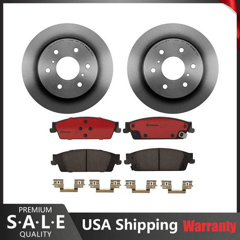 Brembo Brake Kit Rear Ceramic Pad Disc Rotors For Escalade Avalanche Tahoe Yukon