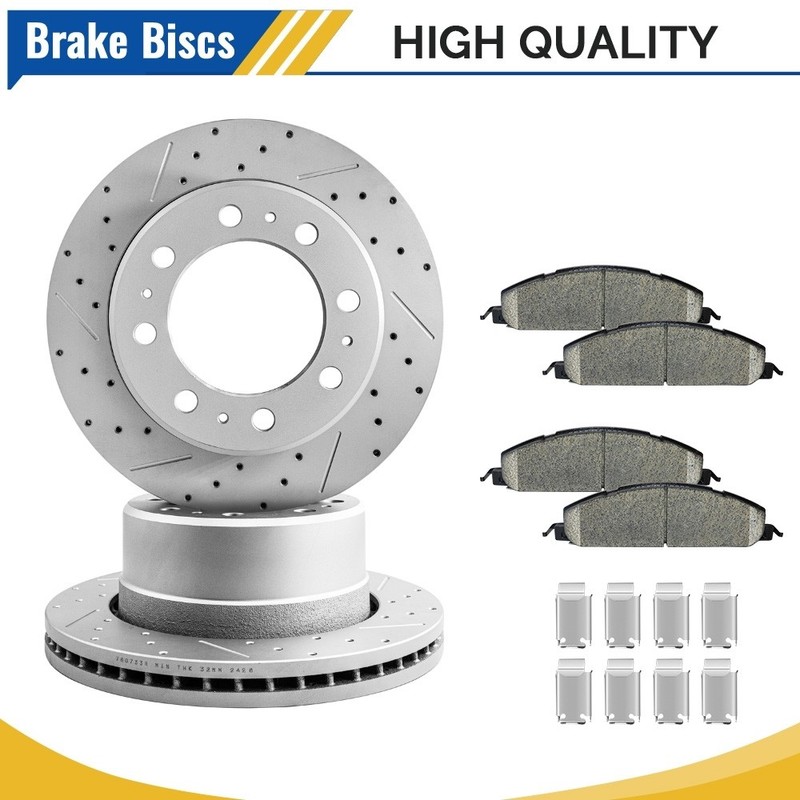For 2009-2018 Ram 2500 Ram 3500 Dodge Ram 2500/3500 Rear Brake Rotor Ceramic Pad