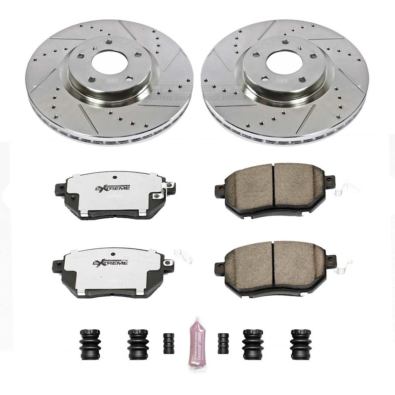 K116-26 Powerstop 2-Wheel Set Brake Disc and Pad Kits Front for Nissan Maxima gallery