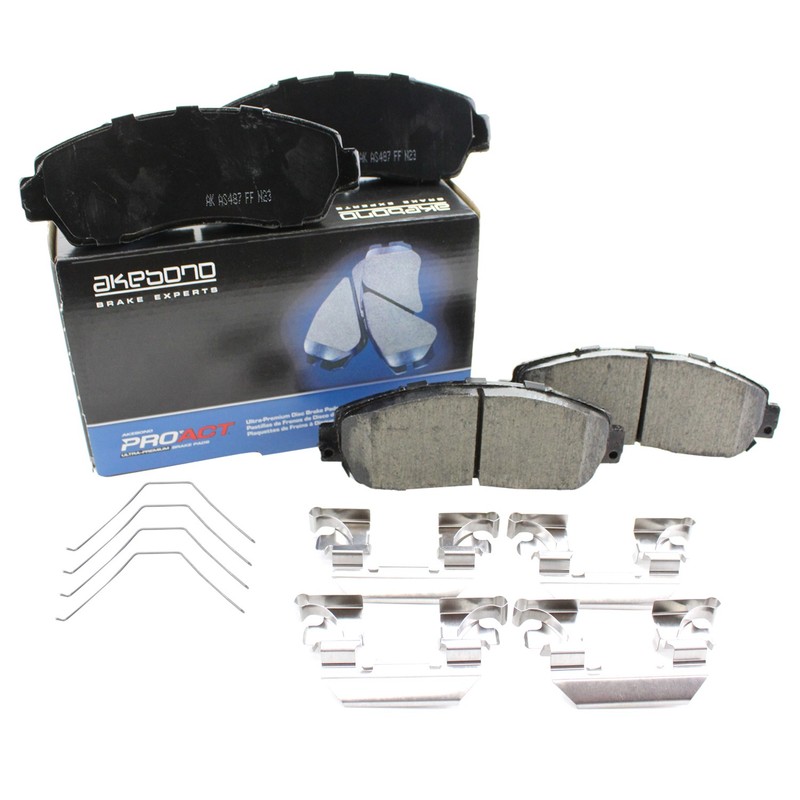DuraGo Front Rotors Akebono ProACT Ceramic Brake Pads Kit For Odyssey Passport gallery