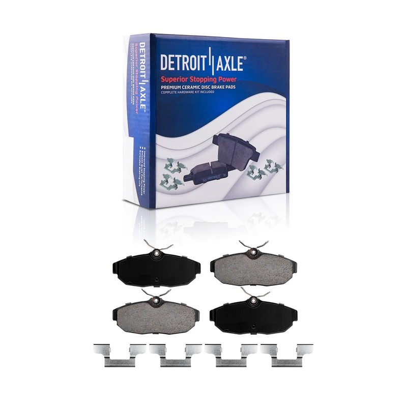 8pc Front & Rear Drilled Rotors Ceramic Brake Pads for 2007 - 2011 Ford Mustang gallery