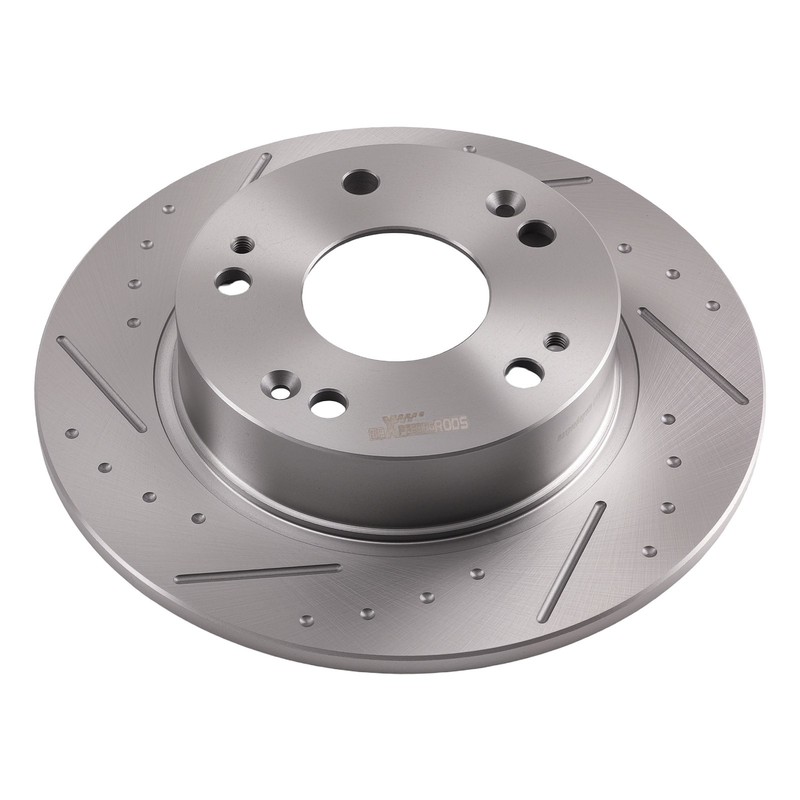 Rear Drilled Slotted Brake Rotors Pads for Honda Accord 2003 2004 2005-2007 gallery