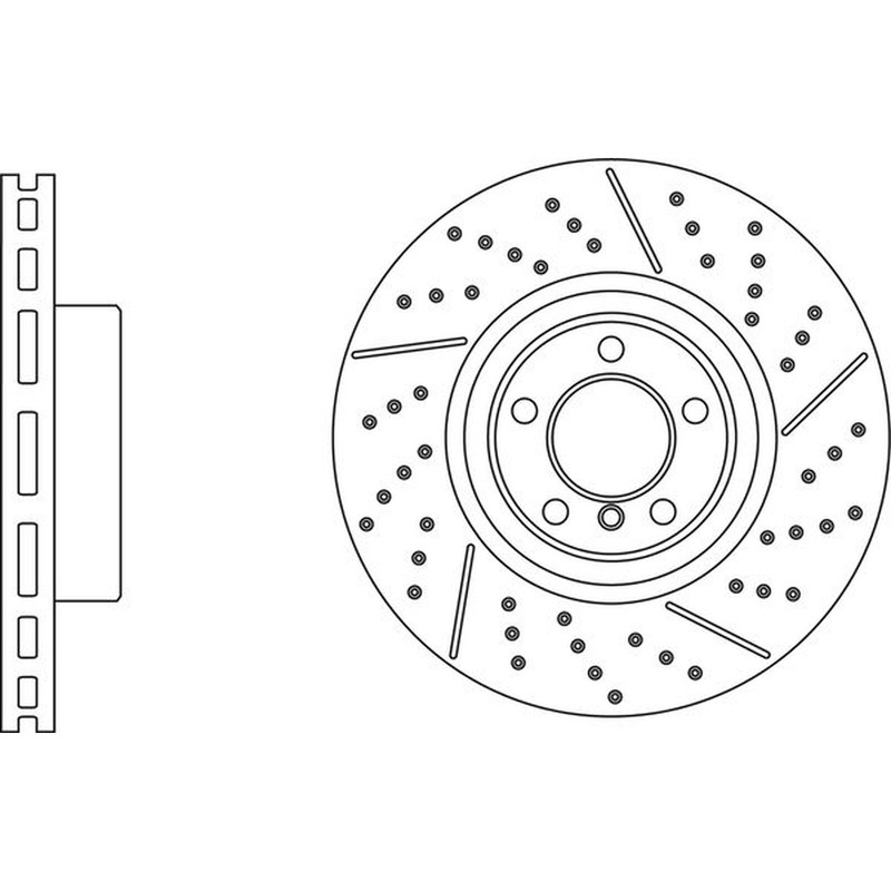 Apec Blue Brake Disc Front SDK7000 Fits BMW 1 Series 2 Series 3 Series 4 Series