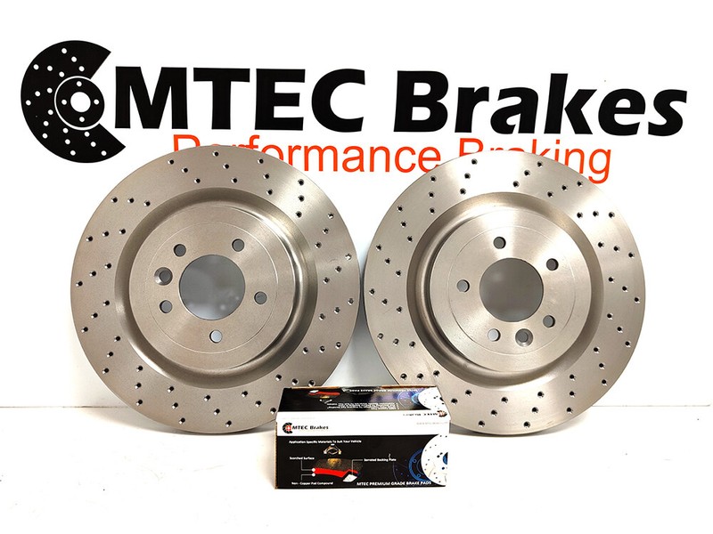 HA Brake Discs Brake Pads For Range Rover Sport 3.0 TDV6 4.4 5.0 L494 Drilled