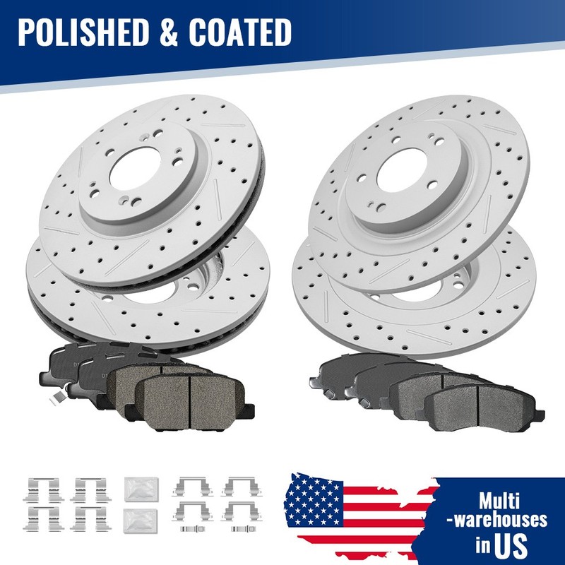 Front Rear Brake Disc Rotors Ceramic Pads For Mitsubishi Outlander Sport 2016-24