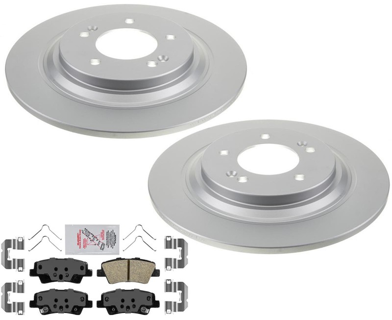 Rear Disc Brake Pads Disc Brake Rotors for Kia Cadenza 2017-2020 Electric Park