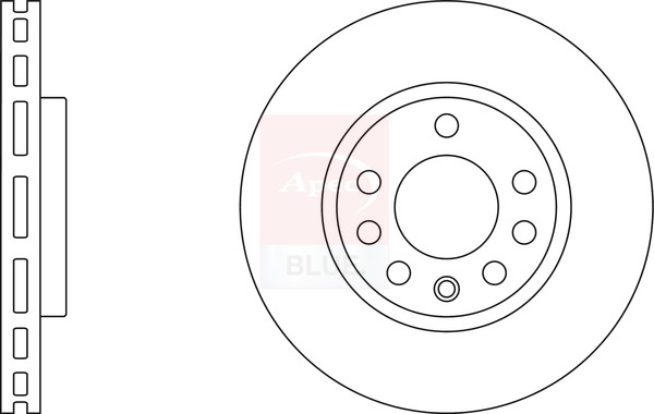 2x Brake Discs Pair Vented Front 278mm SDK6503 Apec Blue Set 5569026 93188919 gallery
