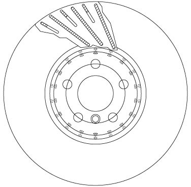 TRW DF6891S Brake Disc for BMW