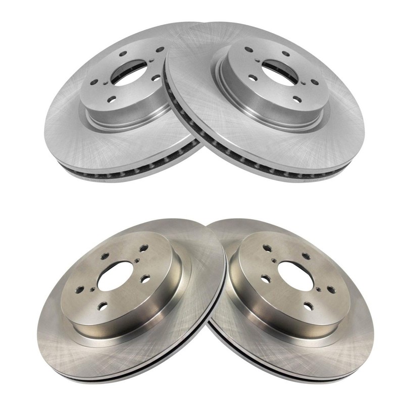 TRQ Front & Rear Brake Rotor Set Fits 15-19 Subaru Legacy 15 Outback 16-19 WRX gallery