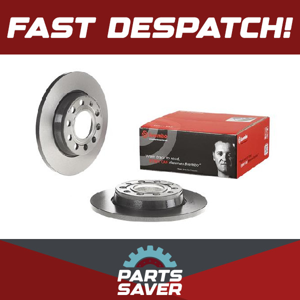 2x Brake Discs Pair Solid fits VW PASSAT 3B3, 3B6 2.5D Rear 00 to 05 255mm Set