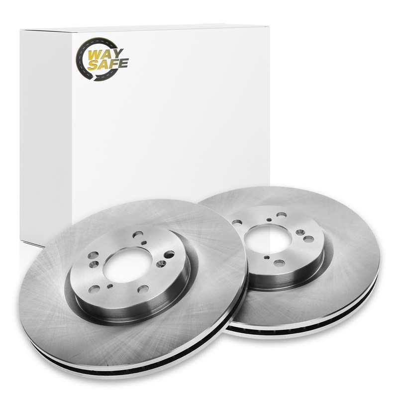 2x Front Vented Brake Disc Rotors for 2010 - 13 Acura ZDX 2009 - 15 Honda Pilot gallery